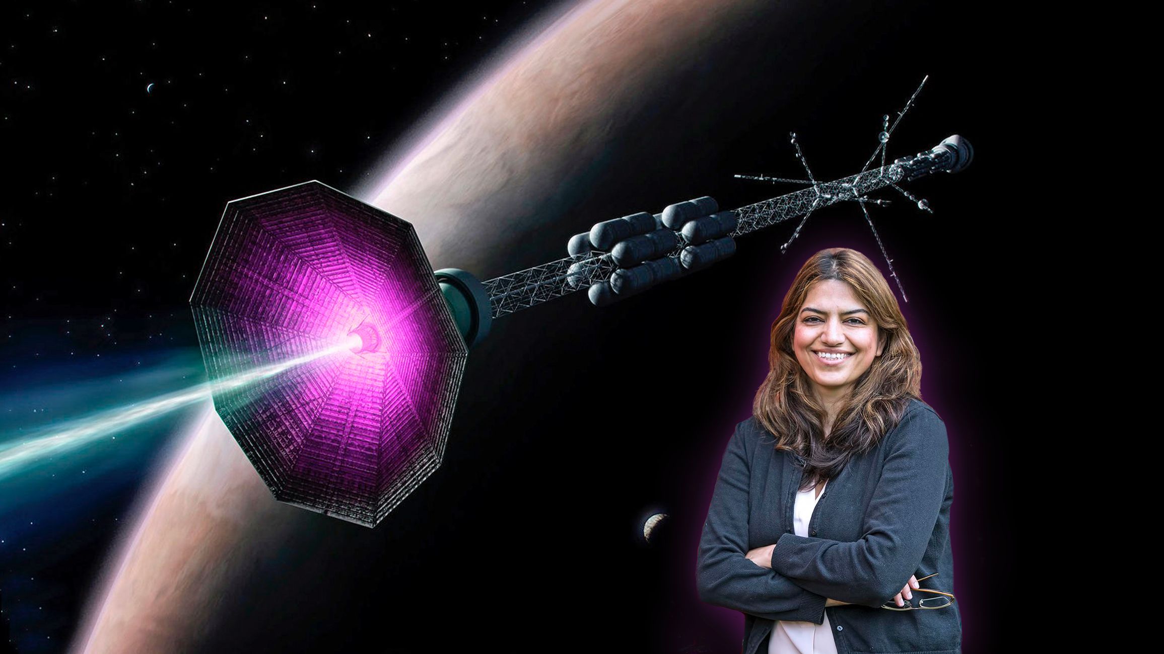 Images Wikimedia Commons/16 NASA Elle Starkman PPPL_physicist_Fatima_Ebrahimi & her fusion_rocket.jpg